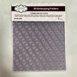 Creative Expressions Tumbling Blocks Embossing Folder